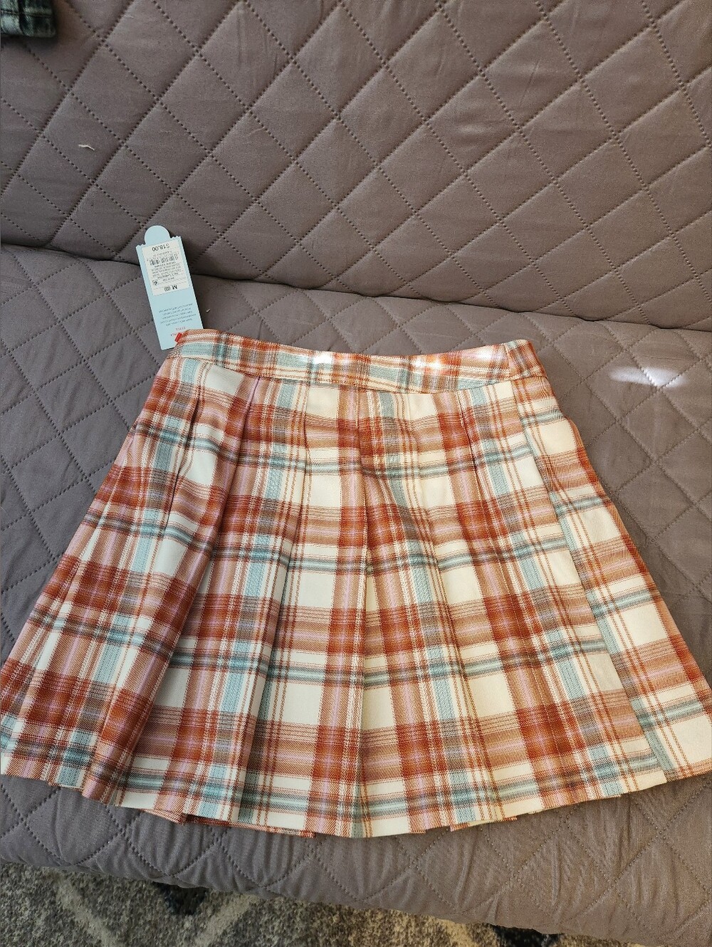 Cat & Jack Target Girls Plaid Unlined Skirt Size 8 (M) NWT